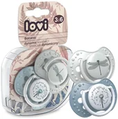 Smoczki uspokajające - LOVI SMOCZEK DYNAMICZNY ORTODONTYCZNY 2szt. 3-6 m - miniaturka - grafika 1