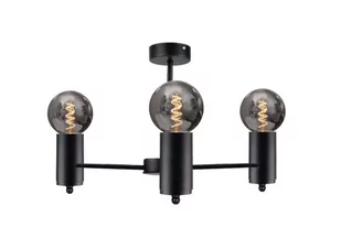 Keter Lighting Arde lampa podsufitowa 3x60W czarna 1707 - Lampy sufitowe - miniaturka - grafika 1