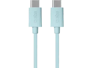 Kabel USB typ C SBS TECABLETCC6015LBGRS 1,5m 60W Zielony - Kable - miniaturka - grafika 1
