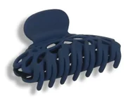 Ozdoby do włosów - Orientana, Klamra spinka do włosów wzorek granatowy - miniaturka - grafika 1