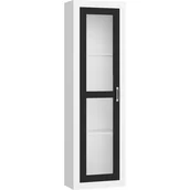 Witryny - Witryna VRN-08 Verin MebloCross Biały Mat / Czarny Połysk - miniaturka - grafika 1