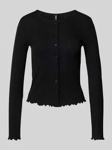 Kurtka z dzianiny o kroju slim fit z czystej bawełny model ‘MARIE’ - Swetry damskie - miniaturka - grafika 1