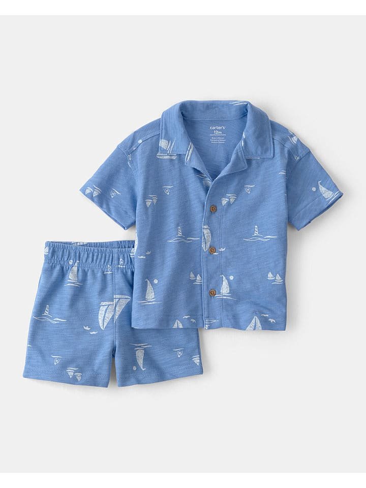 carter's 2-częściowy zestaw w kolorze niebieskim
