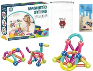 Klocki - MAGNETYCZNE KLOCKI KONSTRUKCYJNE DLA DZIECI 48 ELEMENTÓW - miniaturka - grafika 1