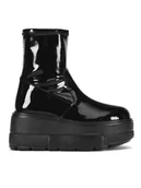 Botki damskie - Badura Botki CASI-01W4-004-1 Czarny - miniaturka - grafika 1