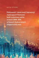 Ekonomia - Efektywność i skuteczność interwencji wspierających finansowo banki systemowo ważne w latach 2008-2014 w Stanach Zjednoczonych i krajach strefy euro - miniaturka - grafika 1
