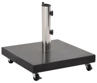 Parasole ogrodowe - Granitowa czarna podstawa na kółkach C6-W46 - miniaturka - grafika 1