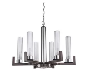 Kolarz 6009.80660 - Żyrandol na łańcuchu RAGGIO 6xE14/25W/230V matowy chrom - Lampy sufitowe - miniaturka - grafika 1