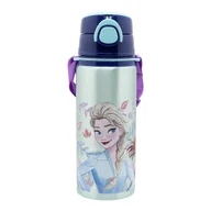 Bidony dla dzieci - FROZEN KRAINA LODU BIDON ALUMINIOWY NA WODĘ Z PASKIEM 730 ML NOWA KOLEKCJA - miniaturka - grafika 1
