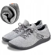 Buty sportowe damskie - SH5010W Buty damskie BAREFOOT MERINO jasnoszary/grafitowy 38 - miniaturka - grafika 1