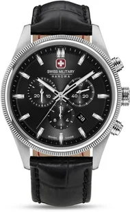 Zegarek Zegarek męski SWISS MILITARY SMWGC0003101 czarny klasyczny - Zegarki męskie - miniaturka - grafika 1