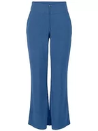 Spodnie damskie - YAS Yasvictoria Wide Pant S. Noos damskie spodnie materiałowe, federal blue, L - miniaturka - grafika 1