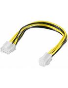 Kable komputerowe i do monitorów - Goobay 51358 ATX12 P4 PC power cable/adapter 4-pin to 8-pin, 0.2m 51358 - miniaturka - grafika 1