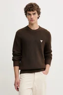 Swetry męskie - Guess Jeans sweter bawełniany kolor zielony M4BR30 Z3HM1 - miniaturka - grafika 1