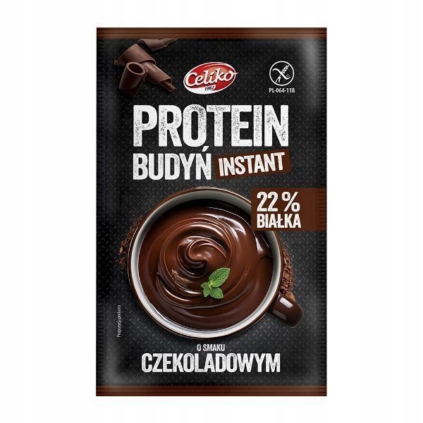 Bezglutenowy budyń proteinowy o smaku czekoladowym 40g Celiko