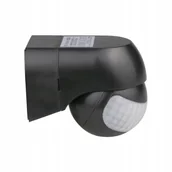 Akcesoria do oświetlenia - Czujnik Ruchu Pir Czarny IP44 Sensor 90B - miniaturka - grafika 1