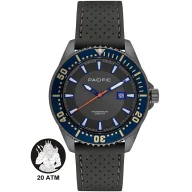 Zegarki męskie - Pacific Poseidon SMPA-2001-08 szary męski zegarek wodoodporny 200M - miniaturka - grafika 1