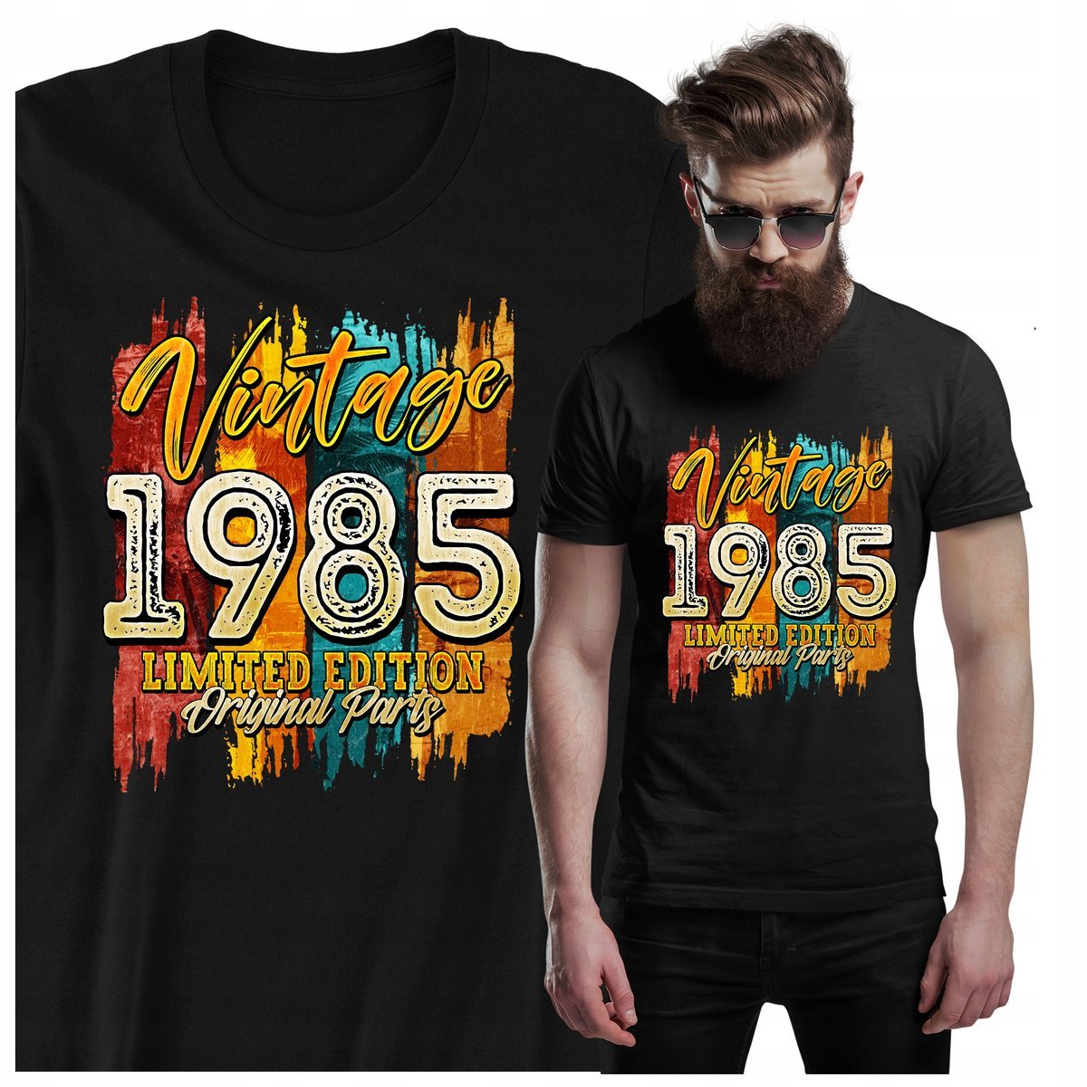 KOSZULKA PREZENT NA 40 URODZINY VINTAGE 1985 30 50 60 70 LAT LIMITED