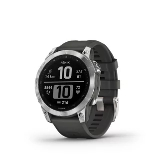 Garmin Garmin Fenix 7 srebrny z grafitowym paskiem - Smartwatch - miniaturka - grafika 2