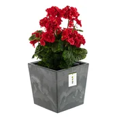 Donice - Doniczka skrzynka beton efekt szary wkład 14 L - miniaturka - grafika 1