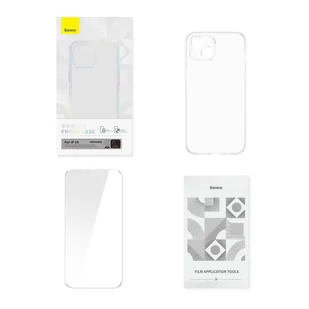 Baseus Corning Case etui do iPhone 14 pancerny pokrowiec + szkło przezroczyste - Etui i futerały do telefonów - miniaturka - grafika 7