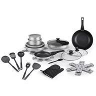 Zestawy garnków i patelni - Zestaw garnków aluminium z akcesoriami 30 el Kitchencook FLEX30 - miniaturka - grafika 1