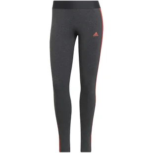 Legginsy damskie adidas Loungewear Essentials 3-Stripes szare HD1831 S - Legginsy - miniaturka - grafika 1