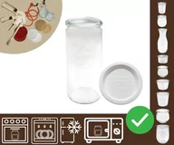 Pojemniki kuchenne - Słoiki WECK / plastikowe wieko słoik 1040ml 1l CYLINDER / Wamar-Sosenka - miniaturka - grafika 1