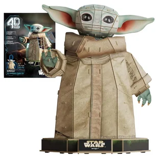 Star Wars Grogu Baby Yoda Mandalorian Figurka 4D Build Puzzle 3D Model Przestrzenny Figurka 103 El. - Figurki dla dzieci - miniaturka - grafika 1