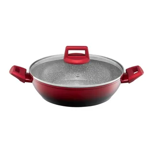 Patelnia głęboka z powłoką nieprzywierającą Ambition Ombre Red 28cm czerwony - Patelnie - miniaturka - grafika 1