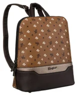 Torebki damskie - Elegancki mały plecaczek miejski wygodny na suwak David Jones, brązowy - miniaturka - grafika 1