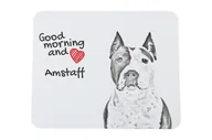 Podkładki pod mysz - Amerykański Staffordshire terrier podkładka pod mysz z psem Art-Dog - miniaturka - grafika 1