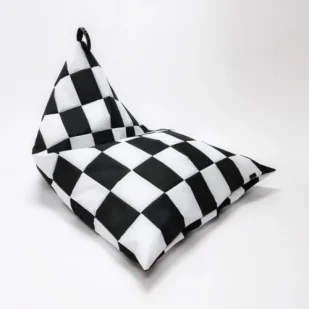 Pufa Worek Dla Dzieci Ovni Long Szachownica - Fotele i pufy dla dzieci - miniaturka - grafika 1