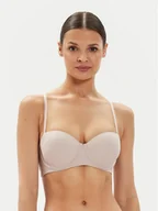 Biustonosze - Tommy Hilfiger Biustonosz bardotka UW0UW05378 Beżowy - miniaturka - grafika 1