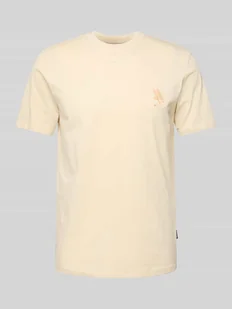 T-shirt z wyhaftowanym detalem model ‘JEPPE’ - Koszulki męskie - miniaturka - grafika 1