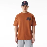 Koszulki męskie - Koszulka BASEBALL Oversized Boston Red Sox Black - miniaturka - grafika 1