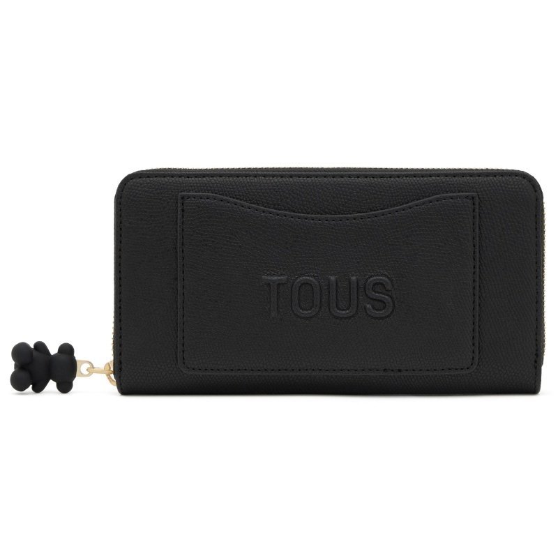TOUS 2002374051 BILLETERA M.TOUS BACK TO BASICS NEGRO portfel damski czarny