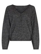 Swetry damskie - MOSS COPENHAGEN Kardigan "Milania" w kolorze szarym - miniaturka - grafika 1