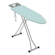 Deski do prasowania - Deska do prasowania Aria z gniazdkiem 38 x 110 cm geometryczny niebieski - miniaturka - grafika 1