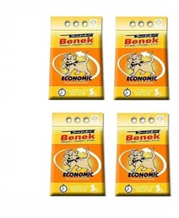 SUPER BENEK - Żwirek dla kota Economic ZESTAW 4x5l - Żwirek dla kotów - miniaturka - grafika 1