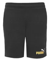Spodenki męskie - PUMA SPODENKI MĘSKIE KRÓTKIE BAWEŁNA CZARNE R.M - miniaturka - grafika 1