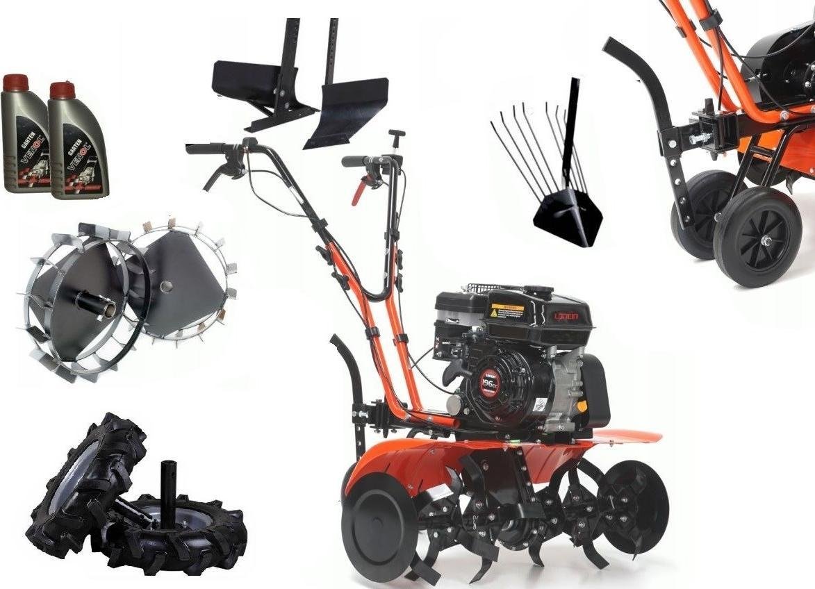 Hortmasz HGS 6580 L Glebogryzarka Spalinowa + 7-elementowy zestaw akcesoriów