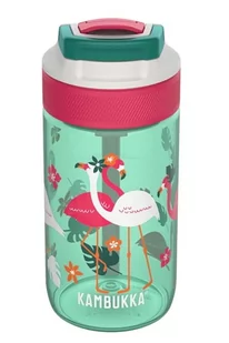Butelka dla dzieci KAMBUKKA Lagoon 400 ml Pink Flamingo - Bidony dla dzieci - miniaturka - grafika 1