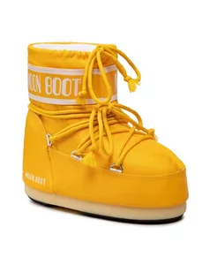 Buty dla dziewczynek - Moon Boot Śniegowce Icon Low Nylon 14093400008 D Żółty - grafika 1