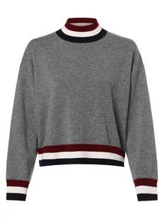 Tommy Hilfiger - Sweter damski z dodatkiem kaszmiru, szary - Swetry damskie - miniaturka - grafika 1