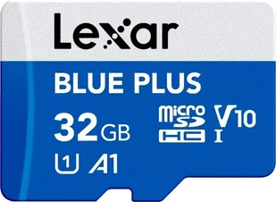 Karta Lexar Blue Plus MicroSDHC 32 GB Class 10 UHS-I/U1 A1 V10 LMSBLPL032G-BNANG - Karty pamięci - miniaturka - grafika 1