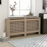 Akcesoria grzewcze - vidaXL Osłona na kaloryfer, 172x19x81 cm, MDF - miniaturka - grafika 1