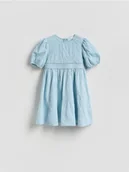 Sukienki i spódniczki dla dziewczynek - Reserved - Sukienka z cekinami - jasnoniebieski - miniaturka - grafika 1
