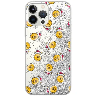 Etui płynny brokat do Apple IPHONE 14 PRO Disney: Kubuś i Przyjaciele 023 oryginalne i oficjalnie licencjonowane, Srebrny - Etui i futerały do telefonów - miniaturka - grafika 1