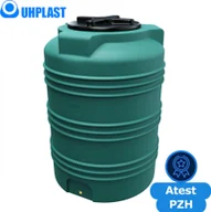 Zbiorniki na deszczówkę - UHP Zbiornik na wodę 300l UHP VERTICON V-300 Ciemnozielony - miniaturka - grafika 1